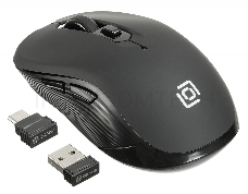 Мышь Oklick 610MWC черный оптическая (1600dpi) беспроводная USB (5but)