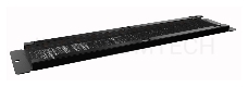 Панель с щеточным кабельным вводом в пол/­потолок Hyperline TCB-TTB-RAL9004 для шкафов серии TTB, TWB, 65 мм х 293 мм (ШхД), цвет черный (RAL 9004)
