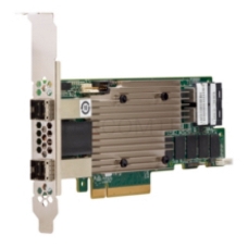 Контроллер MegaRAID 9480-8I8e SGL (05-50031-00), PCIe 3.1 x8 LP, SAS/SATA/NVMe, RAID 0,1,5,6,10,50,60, 16port(2 * int SFF8643 + 2 * ext SFF8644), 4GB Cache, 3516ROC