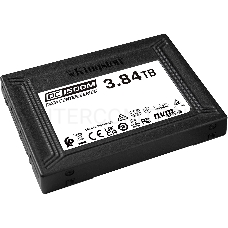 Твердотельный накопитель Kingston DC1500M, 3840GB, SSD, U.2, NVMe, PCIe 3.0 x4, 3D TLC, R/W 3100/2700MB/s, IOPs 480 000/210 000, 7000TBW, DWPD 1 (5 лет)