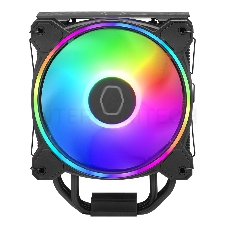 Кулер для процессора Cooler Master Hyper 212 Halo Black (150W, 4-pin, 154mm, tower, Al/Cu, fans: 1x120mm/51.88CFM/27dBA/2050rpm, Black, 1700/1200/115x/AM4/AM5)