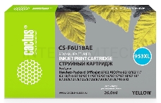 Картридж струйный Cactus 953XL CS-F6U18AE желтый (7.83мл) для HP OJ Pro 7740/8210/8218/8710/8715