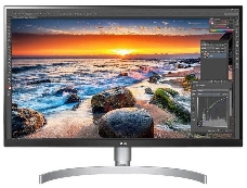 Монитор 27 LG 27UL850-W White IPS, 3840x2160, 5ms, 350 cd/m2, 1000:1 (Mega DCR), DP, HDMI*2, USB-C, Headph.out,HAS, Pivot, vesa