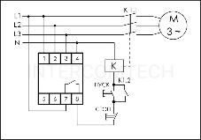 Реле контроля фаз CZF-B (3х400/230+N 8А 1перекл. IP20 монтаж на DIN-рейке) F&F EA04.001.002