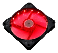 Вентилятор Digma DFAN-LED-RED 120x120x25mm 3-pin 4-pin (Molex)23dB 115gr LED Ret