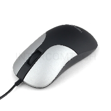 Мышь Гарнизон GM-215, USB, чип- Х, черный/серый, soft touch1000 DPI, 2кн.+колесо-кнопка
