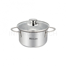 Кастрюля Mercury MC-6055 (12) с крышкой 1,0 л 14 см серии Bambino