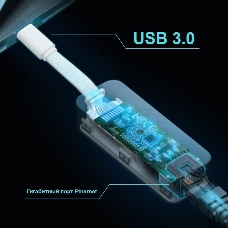 Сетевой адаптер TP-Link UE300C USB Type-C to RJ45 Gigabit Ethernet Network Adapter, USB 3.0 port, 10/100/1000 RJ45 port, Foldable,Portable and Lightweight design, Plug and Play