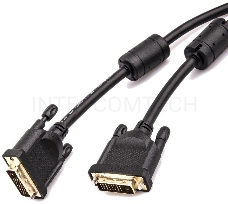 Кабель Aopen  DVI (24+1) M/M  1.5m, 2 фильтра Aopen/Qust <ACG442GD-1.5M>