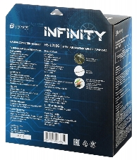 Наушники с микрофоном Oklick HS-L700G INFINITY черный 2.2м мониторы оголовье (HS-L700G)