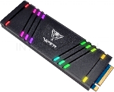 Накопитель SSD Patriot Viper VPR400 512GB, M.2 2280, VPR400-512GM28H, PCIe 4x4, NVMe, TLC, RGB, 4600/3600, heatshield, RET