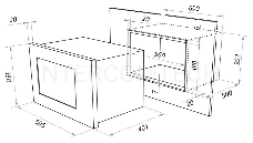 Печь микроволновая электрич. MAUNFELD MBMO.25.7GB