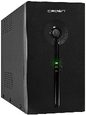 Источник бесперебойного питания CROWN Line Intractive CMU-SP800EURO USB 800VA\480W, корпус металл, 1x12V/9AH, розетки 4*EURO+1*IEC bybass, трансформатор AVR 140-290V, cъёмный кабель 1.2 м, порт RJ11/45, порт USB, защита: от перегрузки, от КЗ, от скачков н