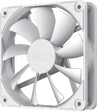 Кулер для корпуса ПК Gamemax GMX-WFBK-Full White, 12CM white fan, white blade, 3pin+4Pin connector