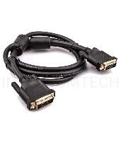 Кабель Aopen  DVI (24+1) M/M  1.5m, 2 фильтра Aopen/Qust <ACG442GD-1.5M>