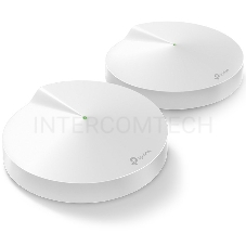 Роутер беспроводной TP-Link Deco M9 Plus (DECO M9 PLUS(2-PACK)) AC2200 10/100/1000BASE-TX белый (упак.:2шт)