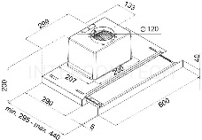 ВЫтяжка MAUNFELD OUSE TOUCH 60 белый/белое стекло