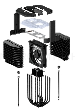 Кулер для процессора Cooler Master CPU Cooler MasterAir MA620M, 650-2000 RPM, 200W, ARGB LED fan, ARGB LED controller, Full Socket Support