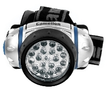 Фонарь Camelion LED5313-19F4 (фонарь налобн, металлик, 19LED, 4 реж, 3XR03 в компл, пласт, блист)