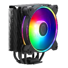 Кулер для процессора Cooler Master Hyper 212 Halo Black (150W, 4-pin, 154mm, tower, Al/Cu, fans: 1x120mm/51.88CFM/27dBA/2050rpm, Black, 1700/1200/115x/AM4/AM5)