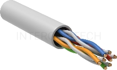 Кабель связи ITK витая пара U/UTP, кат.5E, 4 пары 24AWG solid, 305м, LSZH, серый