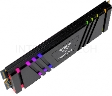 Накопитель SSD Patriot Viper VPR400 1TB, M.2 2280, VPR400-1TBM28H, PCIe 4x4, NVMe, TLC, RGB, 4600/4400, heatshield, RET