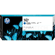 Картридж HP 747 хроматический синий, для HP DesignJet Z9+ 300-ml