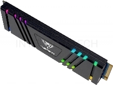 Накопитель SSD Patriot Viper VPR400 1TB, M.2 2280, VPR400-1TBM28H, PCIe 4x4, NVMe, TLC, RGB, 4600/4400, heatshield, RET