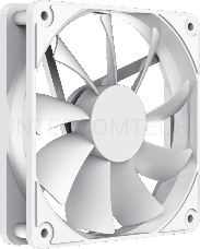 Кулер для корпуса ПК Gamemax GMX-WFBK-Full White, 12CM white fan, white blade, 3pin+4Pin connector