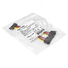 Кабель питания SATA ExeGate EX-CC-SATAM2F-0.15 (15pin M/2x15pinF, 0,15м)