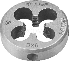 Плашка ЗУБР 4-28022-12-1.25  МАСТЕР круглая ручная мелкий шаг М12x1.25