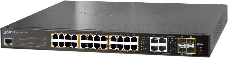 GS-4210-24PL4C управляемый коммутатор IPv6/IPv4, 24-Port Managed 802.3at POE+ Gigabit Ethernet Switch + 4-Port Gigabit Combo TP/SFP (440W)