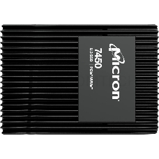 Накопитель Micron SSD 7450 MAX, 1600GB, U.3(2.5 15mm), NVMe, PCIe 4.0 x4, 3D TLC, R/W 6800/2700MB/s, IOPs 800 000/250 000, TBW 8700, DWPD 3 (12 мес.)