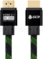 Кабель Greenconnect HDMI 2.1, 8K 60Hz, 4K 144Hz, 1.0m , динамический HDR 4:4:4, Ultra HD, 48.0 Гбит/с, тройное экранирование, ферритовые фильтры, GCR-51833 Greenconnect Кабель HDMI 2.1, 8K 60Hz, 4K 144Hz, 1.0m , динамический HDR 4:4:4, Ultra HD, 48.0 Гбит