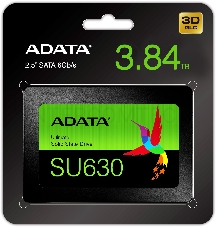Твердотельный диск ADATA 3.84TB Ultimate SU630, 2.5, SATA III, [R/W - 520/450 MB/s] 3D QLC