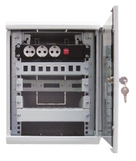 Шкаф телеком. ЦМО  настенный 10 8U, (350х255) (ШРН-8.255-10)