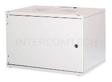 Шкаф коммутационный Lande NetBox Soho (LN-SH09U5460-LG-F0-2) настенный 9U 540x600мм пер.дв.металл задн.дв.стал.лист несъемн.бок.пан. направл.под закл.гайки 80кг серый IP20 сталь