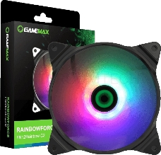 Кулер для корпуса ПК Gamemax FN-12Rainbow-C2, 12CM ARGB rainbow fan, 3pin+4Pin connector