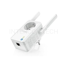 Сетевой адаптер TP-Link SOHO  TL-WA860RE 300Mbps Wireless N Wall Plugged Range Extender with AC Passthrough, QCA(Atheros), 2T2R, 2.4GHz, 802.11b/g/n, 1 10/100Mbps LAN port, Range Extender button, Range Extender mode, suppo поставляется без кабеля RJ-45