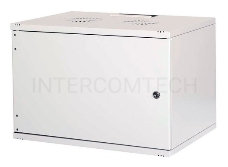 Шкаф коммутационный Lande NetBox Soho (LN-SH12U5440-LG-F0-2) настенный 12U 540x400мм пер.дв.металл задн.дв.стал.лист несъемн.бок.пан. направл.под закл.гайки 80кг серый IP20 сталь