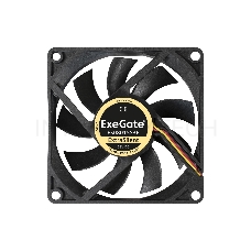 Вентилятор ExeGate ExtraSilent ES08015S3P, 80x80x15 мм, подшипник скольжения, 3pin, 1600RPM, 23dBA