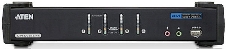 Переключатель KVM ATEN CS1784A-AT-G KVM+Audio+USB 2.0, 1 user USB+DVI => 4 cpu USB+DVI, со шнурами USB 4х1.8м., 2560x1600 60Hz DVI-D Dual Link/2048x