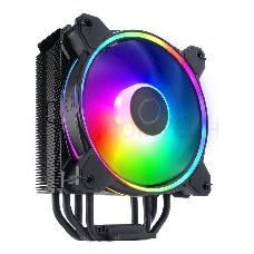 Кулер для процессора Cooler Master Hyper 212 Halo Black (150W, 4-pin, 154mm, tower, Al/Cu, fans: 1x120mm/51.88CFM/27dBA/2050rpm, Black, 1700/1200/115x/AM4/AM5)