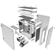 Корпус Thermaltake View 71 TG Snow CA-1I7-00F6WN-00 White/Win/SPCC/Tempered Glass*4/Color Box/Riing 140mm White Fan*2