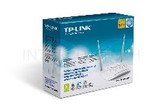 Сетевое оборудование TP-Link SOHO TD-W8961N(RU) 300 Мбит/с, 2T2R, ADSL2/ADSL+, Annex A, 4 порта 100 Мбит/с