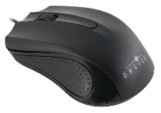 Мышь Oklick 225M черный оптическая (1200dpi) USB (2but)