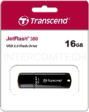 Флеш Диск Transcend 16Gb Jetflash 350 TS16GJF350 USB2.0 черный