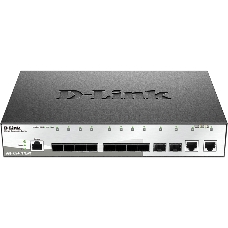 Коммутатор D-Link DGS-1210-12TS/ME Управляемый 2 уровня с 10 портами 1000Base-X SFP и 2 портами 10/100/1000Base-T