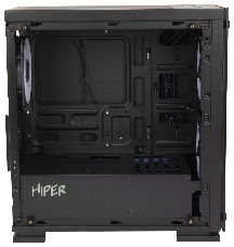 Корпус Hiper M65 черный без БП ATX 3x120mm 1xUSB2.0 1xUSB3.0 audio bott PSU