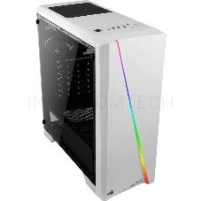 Корпус Aerocool Cylon White без БП, боковое окно, с Card Reader, ATX, белый